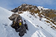 Invernale solitaria pomeridiana in VENTUROSA (1999 m) da Buffalora il 21 febb. 2018 - FOTOGALLERY